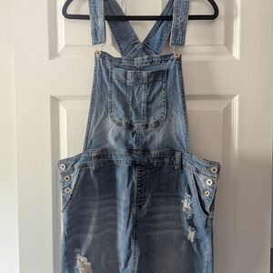 Denim Blue Women's Overalls